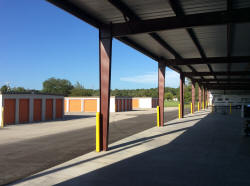 Covered storage units